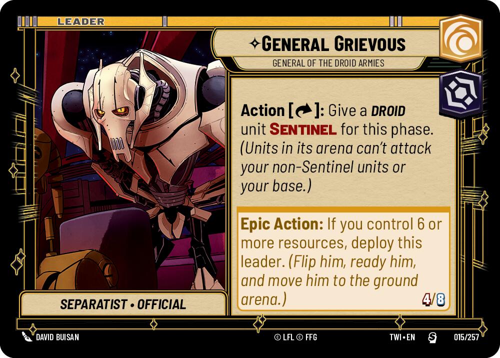 General Grievous - General of the Droid Armies (015/257) (015/257) [Twilight of the Republic] | Deep Dive Games St. Marys