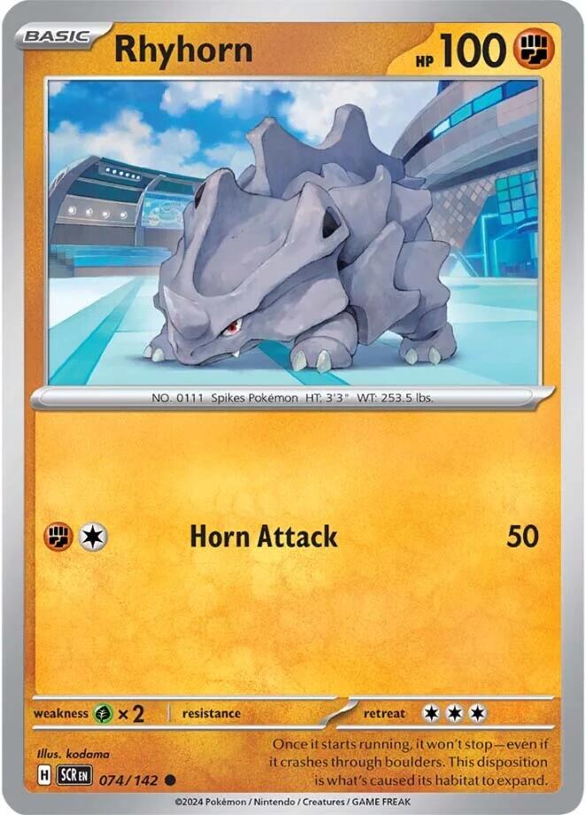 Rhyhorn (074/142) [Scarlet & Violet: Stellar Crown] | Deep Dive Games St. Marys
