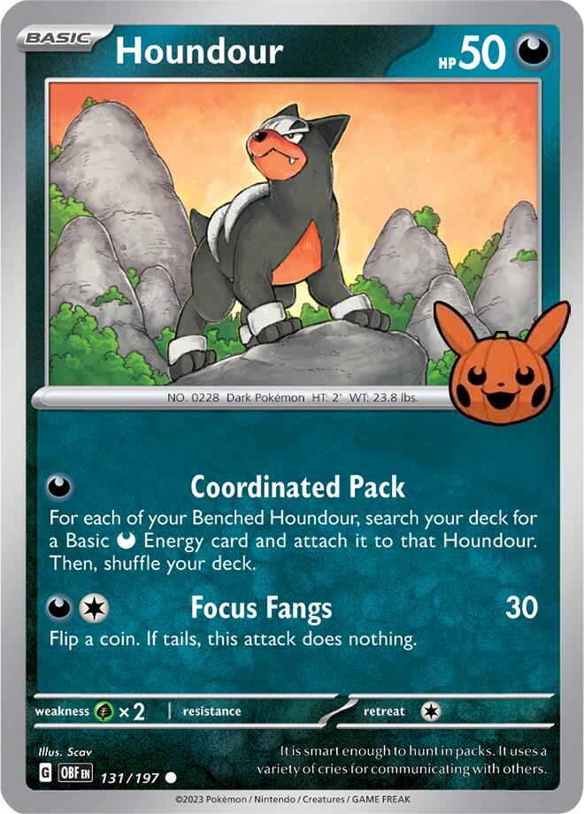 Houndour (131/197) [Trick or Trade 2024] | Deep Dive Games St. Marys
