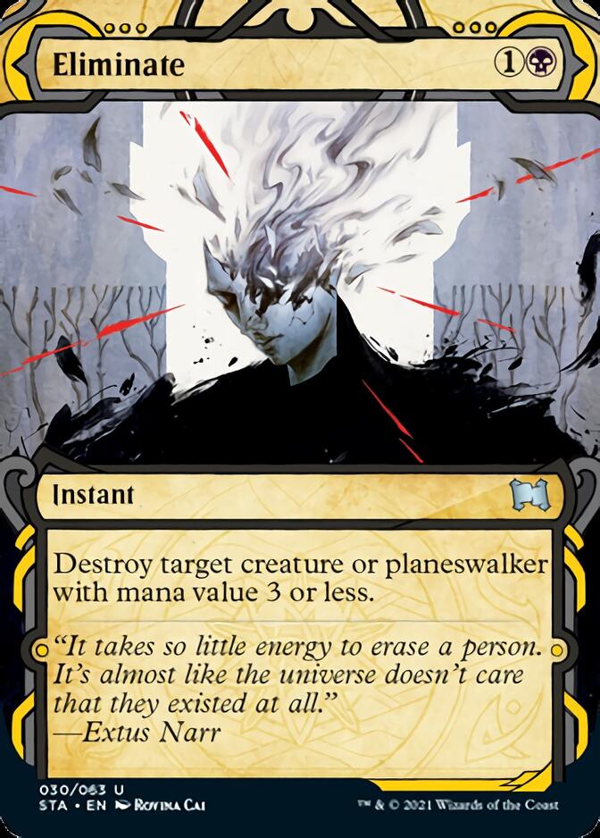 Eliminate (Foil Etched) [Strixhaven: Mystical Archive] | Deep Dive Games St. Marys