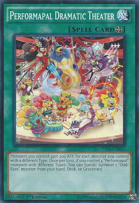 Performapal Dramatic Theater [YS16-EN021] Common | Deep Dive Games St. Marys