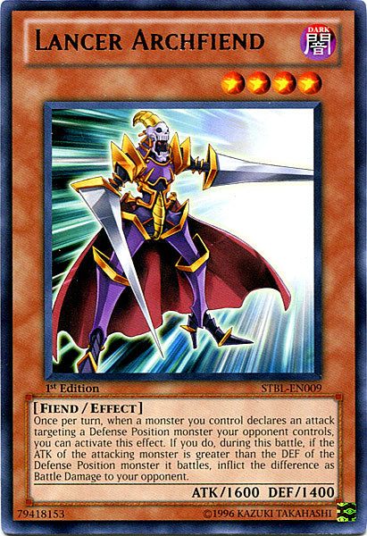 Lancer Archfiend [STBL-EN009] Rare | Deep Dive Games St. Marys