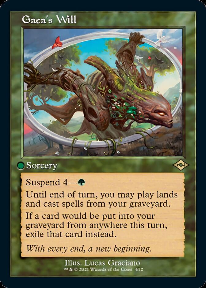 Gaea's Will (Retro Foil Etched) [Modern Horizons 2] | Deep Dive Games St. Marys