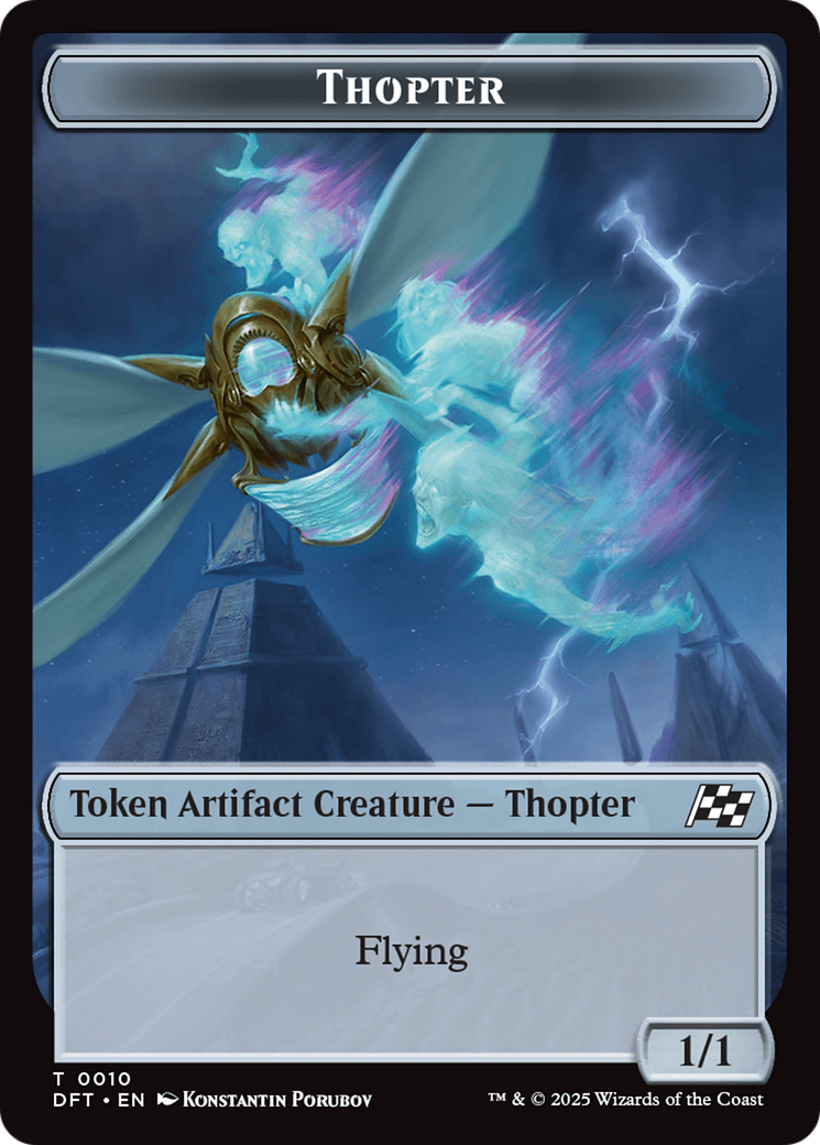 Goblin // Thopter (0010) Double-Sided Token [Aetherdrift Tokens] | Deep Dive Games St. Marys