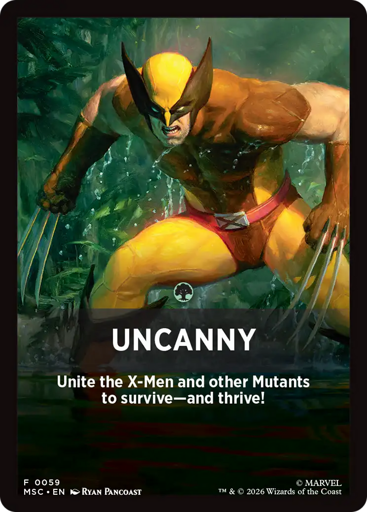 Uncanny Theme Card [Marvel Super Heroes Commander] | Deep Dive Games St. Marys