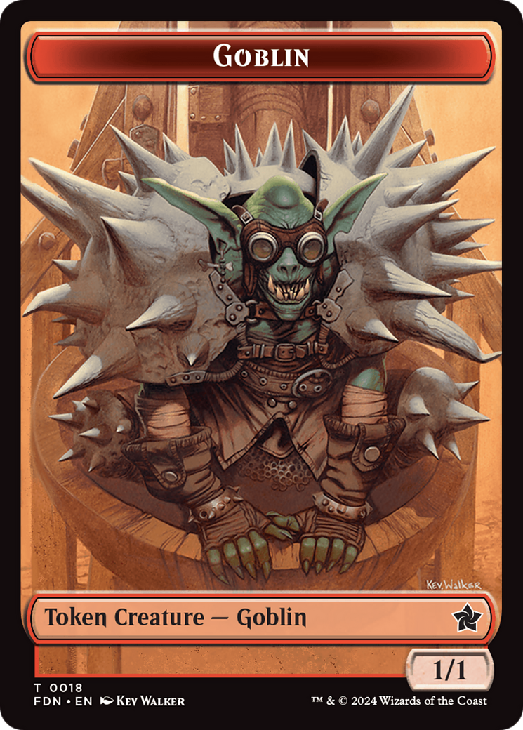Goblin // Treasure Double-Sided Token [Foundations Tokens] | Deep Dive Games St. Marys