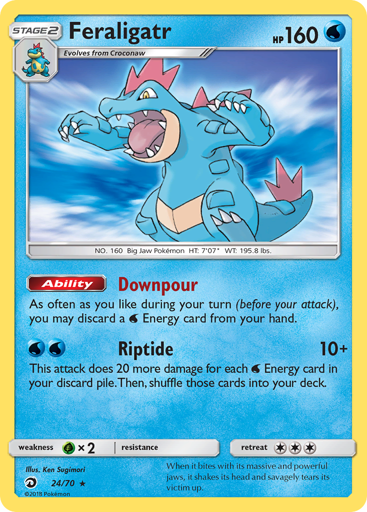 Feraligatr (24/70) [Sun & Moon: Dragon Majesty] | Deep Dive Games St. Marys