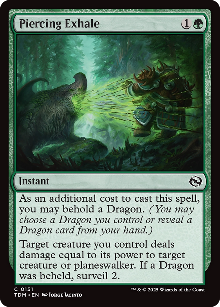 Piercing Exhale [Tarkir: Dragonstorm] | Deep Dive Games St. Marys