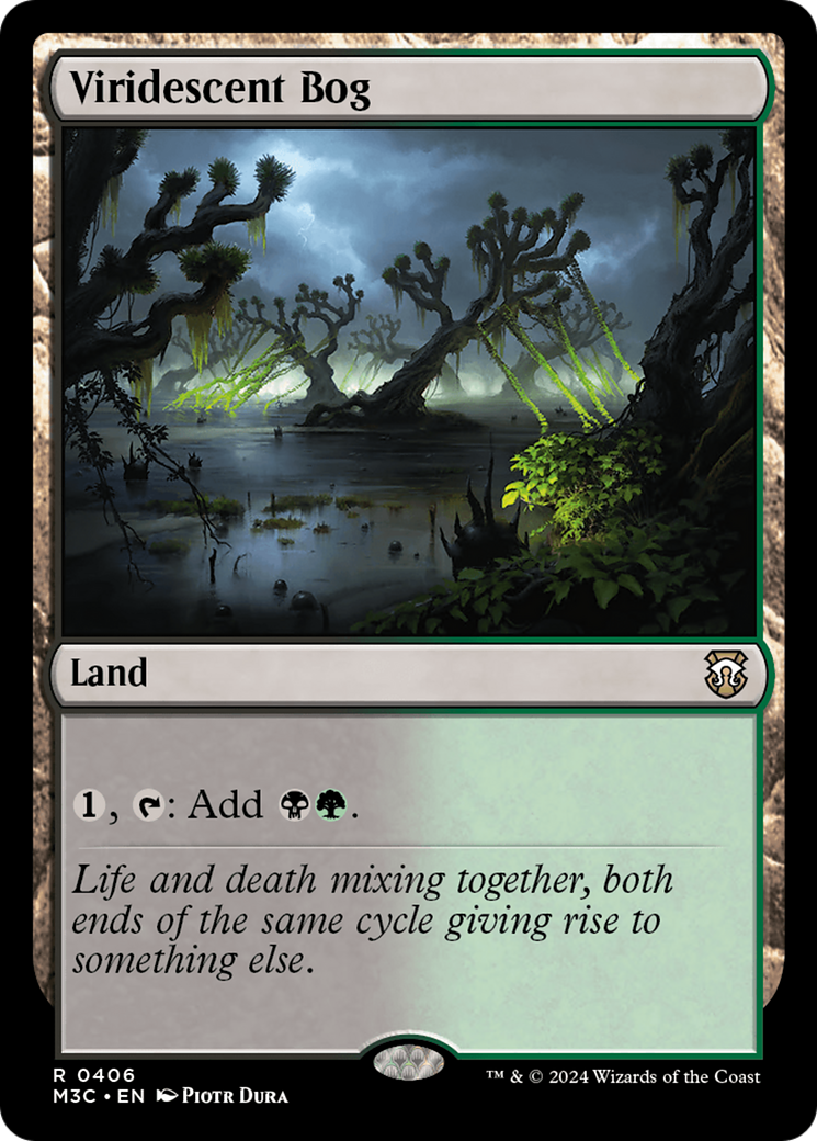 Viridescent Bog (Ripple Foil) [Modern Horizons 3 Commander] | Deep Dive Games St. Marys
