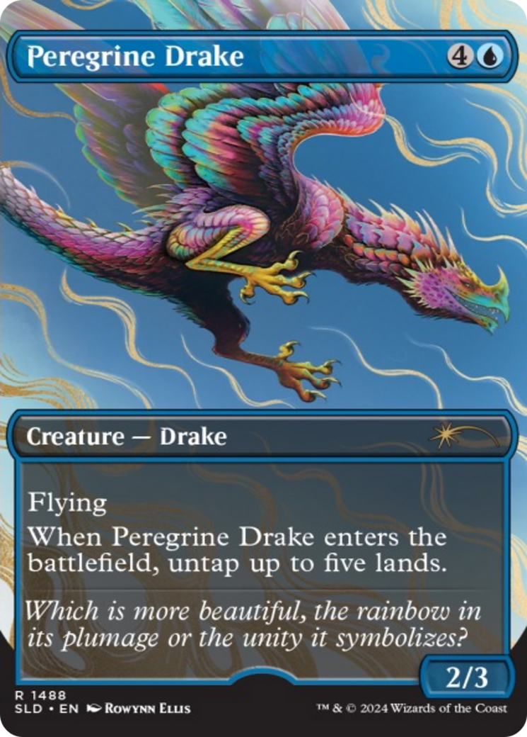 Peregrine Drake (Rainbow Foil) [Secret Lair Drop Series] | Deep Dive Games St. Marys