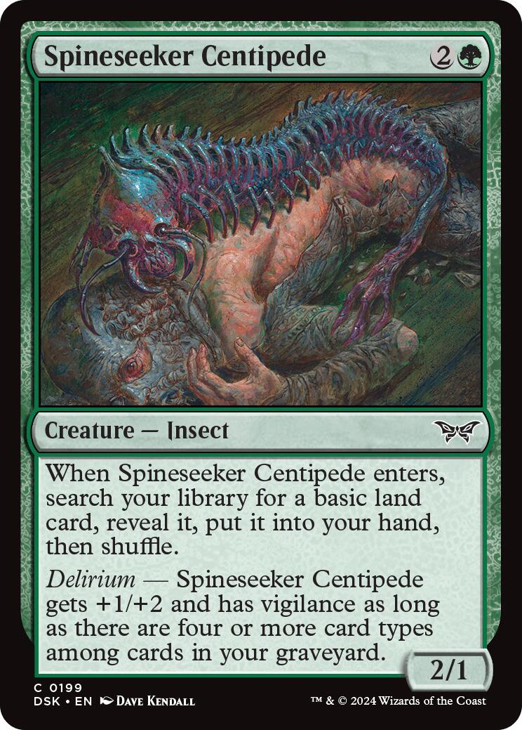 Spineseeker Centipede [Duskmourn: House of Horror] | Deep Dive Games St. Marys
