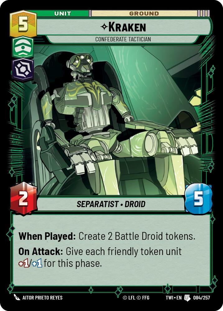 Kraken - Confederate Tactician (084/257) (084/257) [Twilight of the Republic] | Deep Dive Games St. Marys