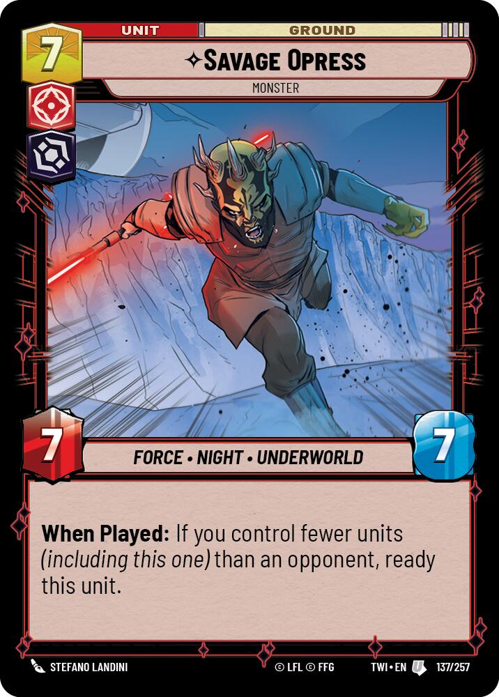 Savage Opress - Monster (137/257) (137/257) [Twilight of the Republic] | Deep Dive Games St. Marys
