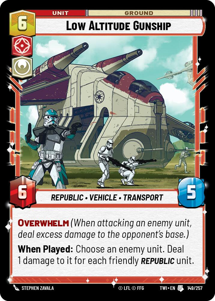 Low Altitude Gunship (149/257) (149/257) [Twilight of the Republic] | Deep Dive Games St. Marys