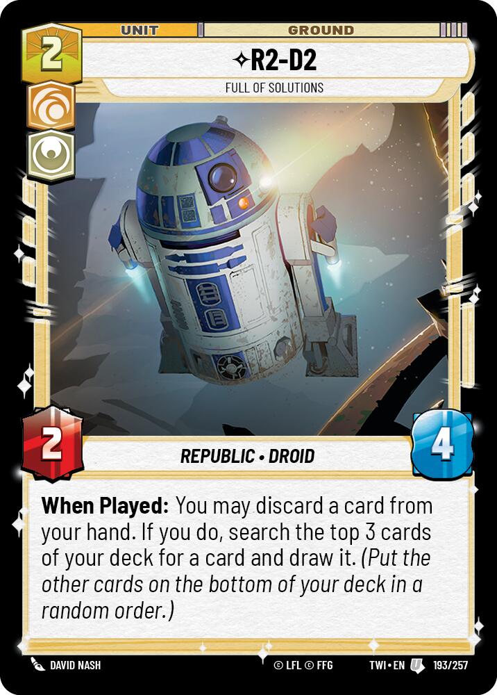 R2-D2 - Full of Solutions (193/257) (193/257) [Twilight of the Republic] | Deep Dive Games St. Marys