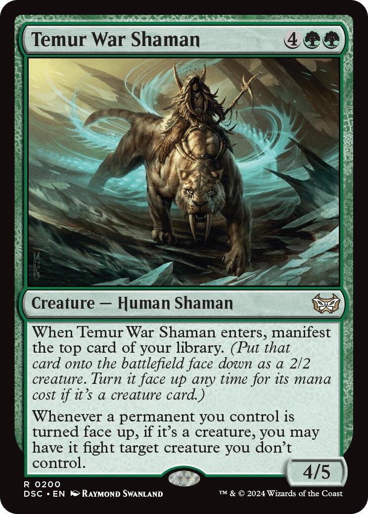 Temur War Shaman [Duskmourn: House of Horror Commander] | Deep Dive Games St. Marys