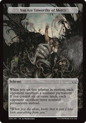 You Are Unworthy of Mercy (Full Art) [Duskmourn: Archenemy] | Deep Dive Games St. Marys