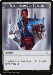 Treasure (20) // Teferi Akosa of Zhalfir Emblem Double-Sided Token [March of the Machine Tokens] | Deep Dive Games St. Marys