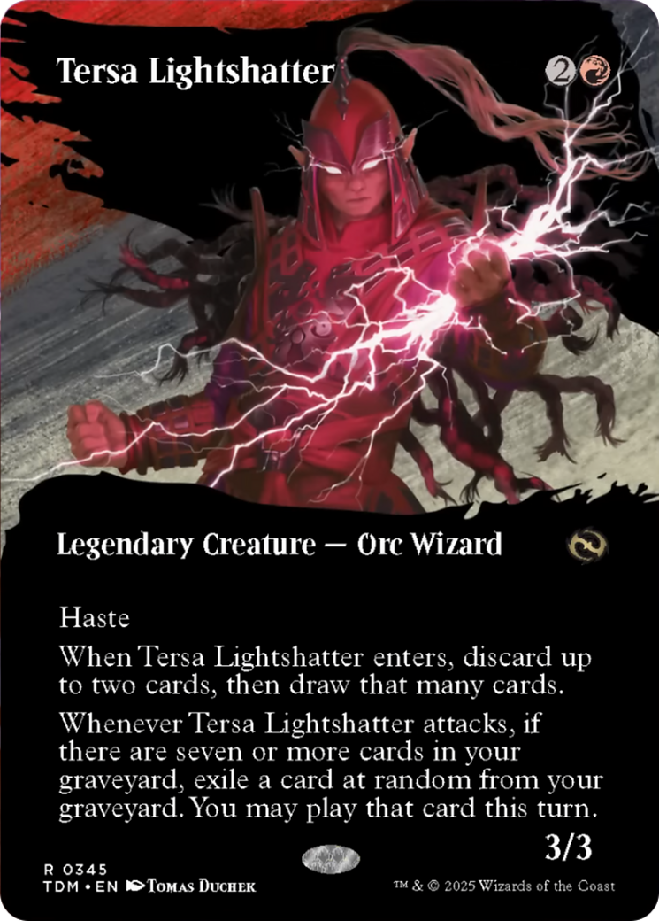 Tersa Lightshatter (Borderless) [Tarkir: Dragonstorm] | Deep Dive Games St. Marys
