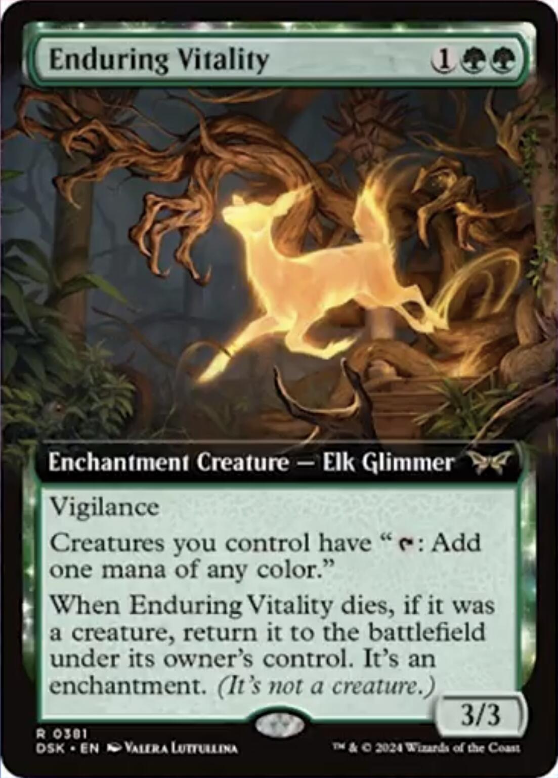 Enduring Vitality (Extended Art) [Duskmourn: House of Horror] | Deep Dive Games St. Marys