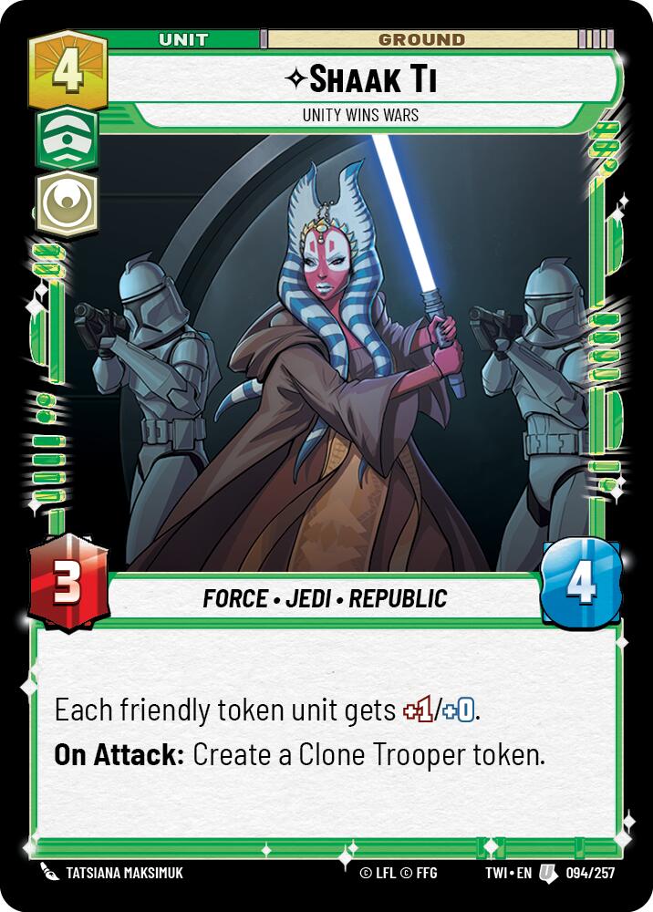 Shaak Ti - Unity Wins Wars (094/257) (094/257) [Twilight of the Republic] | Deep Dive Games St. Marys