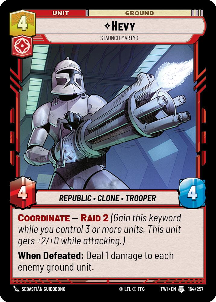 Hevy - Staunch Martyr (164/257) (164/257) [Twilight of the Republic] | Deep Dive Games St. Marys