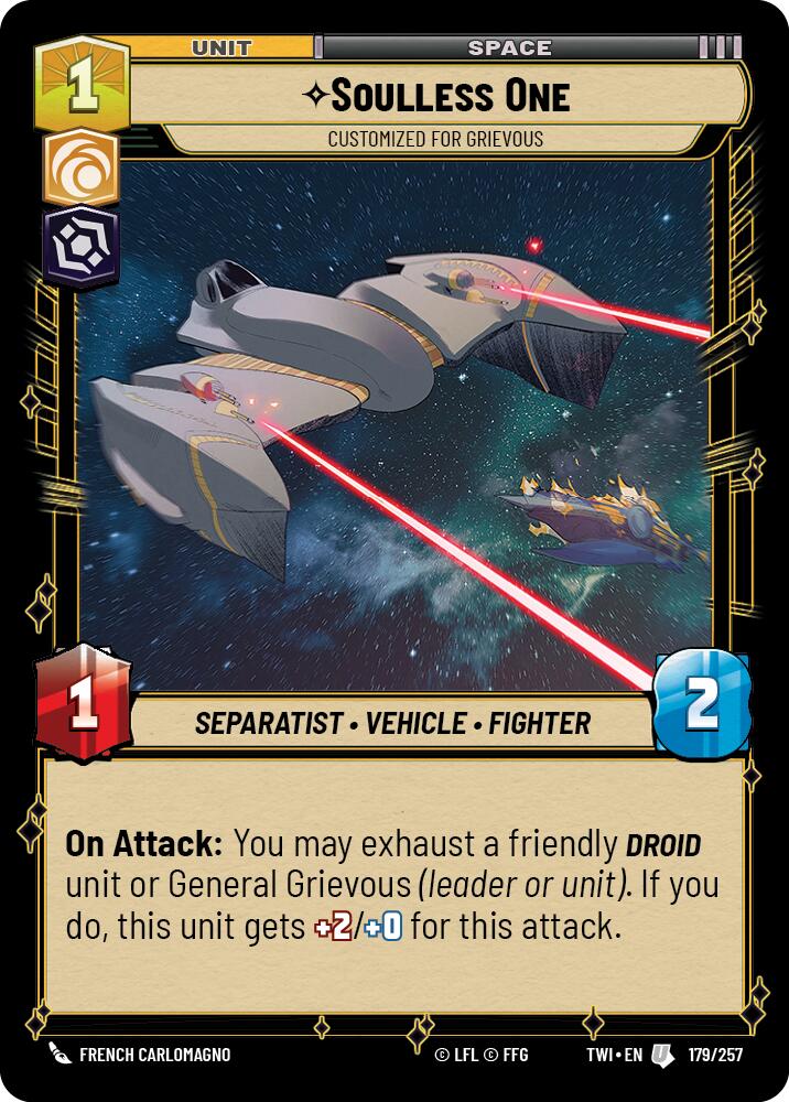 Soulless One - Customized for Grievous (179/257) (179/257) [Twilight of the Republic] | Deep Dive Games St. Marys