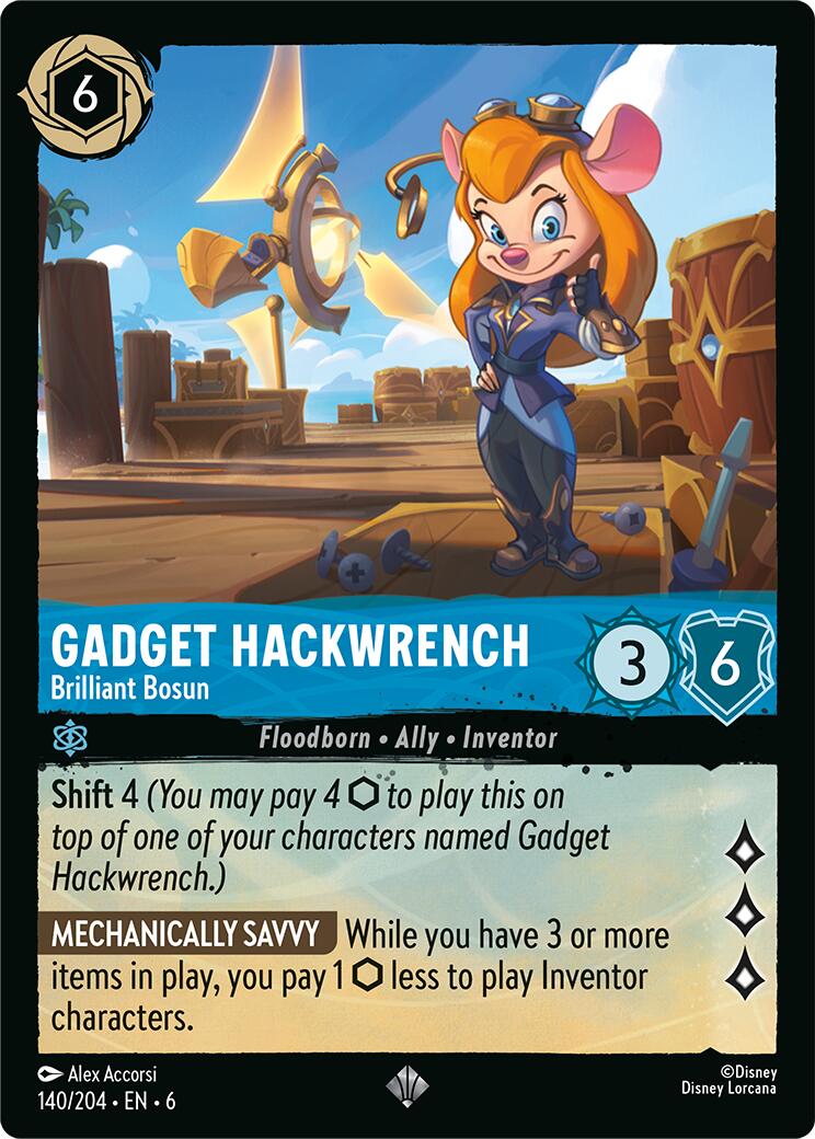 Gadget Hackwrench - Brilliant Bosun (140/204) [Azurite Sea] | Deep Dive Games St. Marys