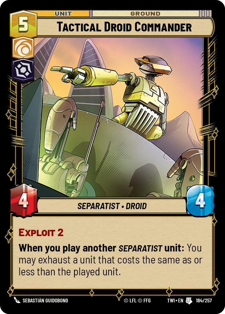 Tactical Droid Commander (184/257) (184/257) [Twilight of the Republic] | Deep Dive Games St. Marys