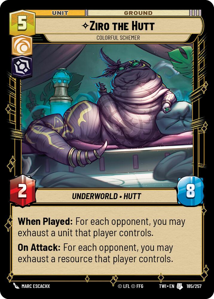 Ziro the Hutt - Colorful Schemer (185/257) (185/257) [Twilight of the Republic] | Deep Dive Games St. Marys