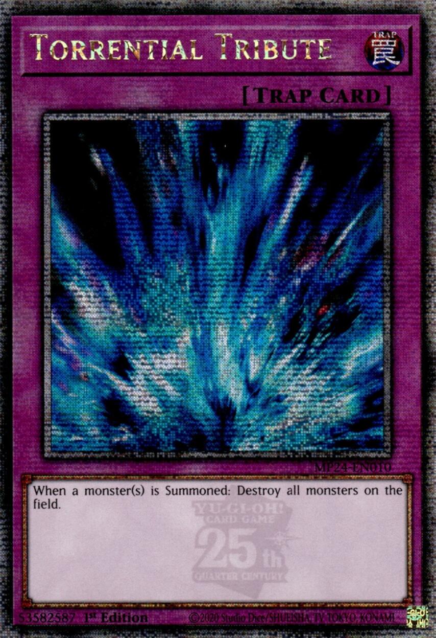 Torrential Tribute [MP24-EN010] Quarter Century Secret Rare | Deep Dive Games St. Marys