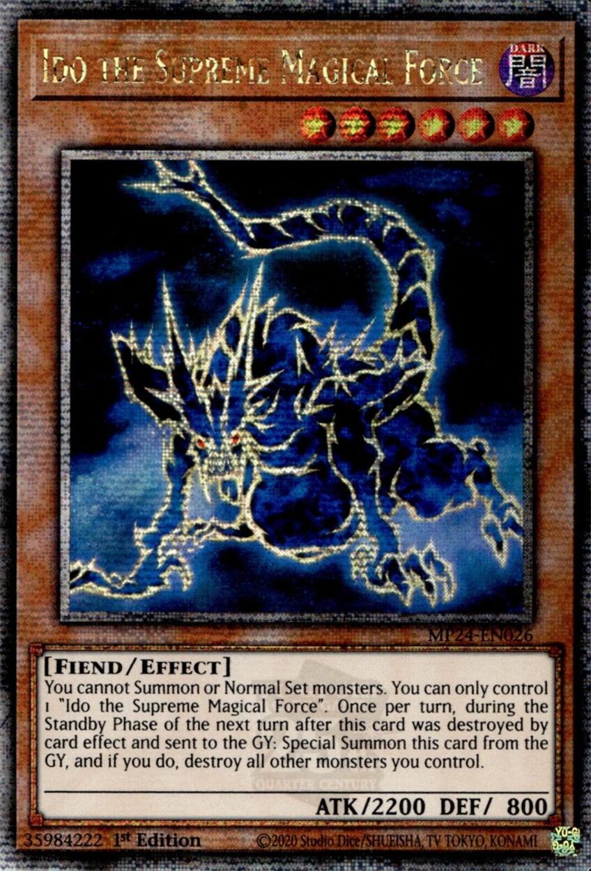 Ido the Supreme Magical Force [MP24-EN026] Quarter Century Secret Rare | Deep Dive Games St. Marys