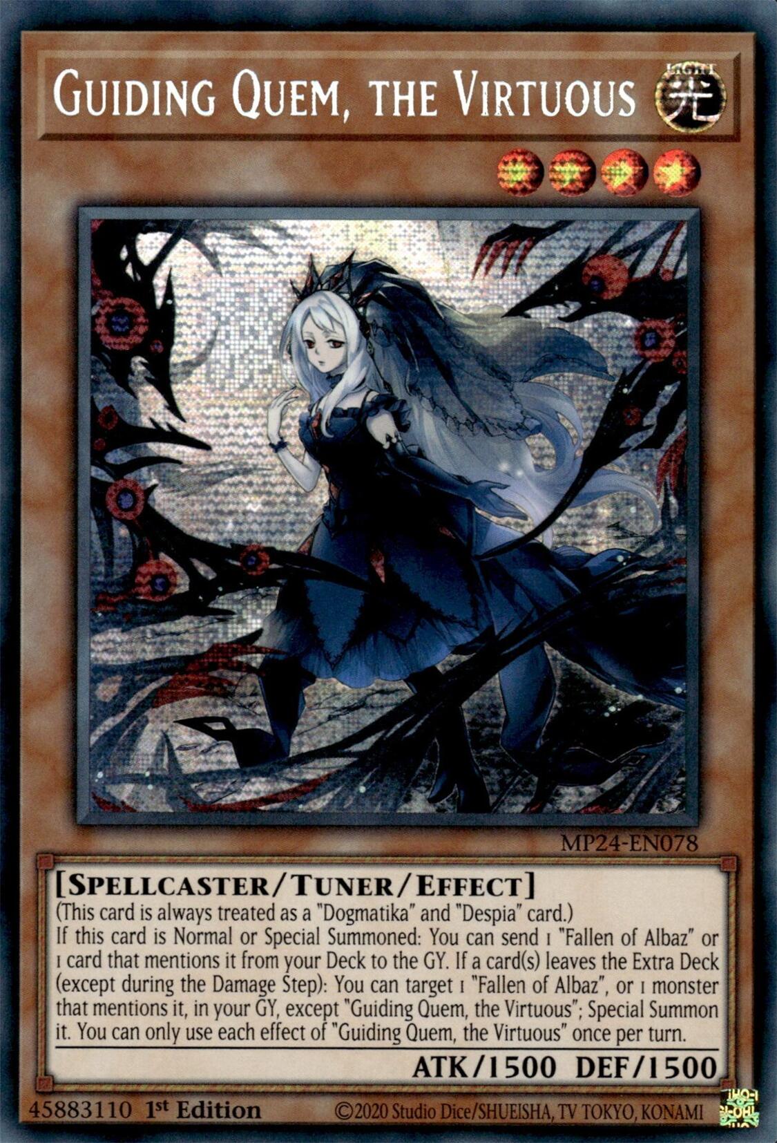 Guiding Quem, the Virtuous [MP24-EN078] Prismatic Secret Rare | Deep Dive Games St. Marys