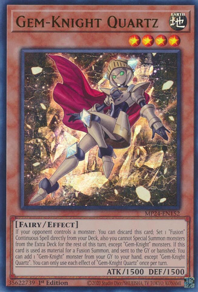 Gem-Knight Quartz [MP24-EN152] Ultra Rare | Deep Dive Games St. Marys