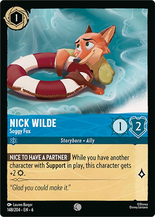 Nick Wilde - Soggy Fox (148/204) [Azurite Sea] | Deep Dive Games St. Marys