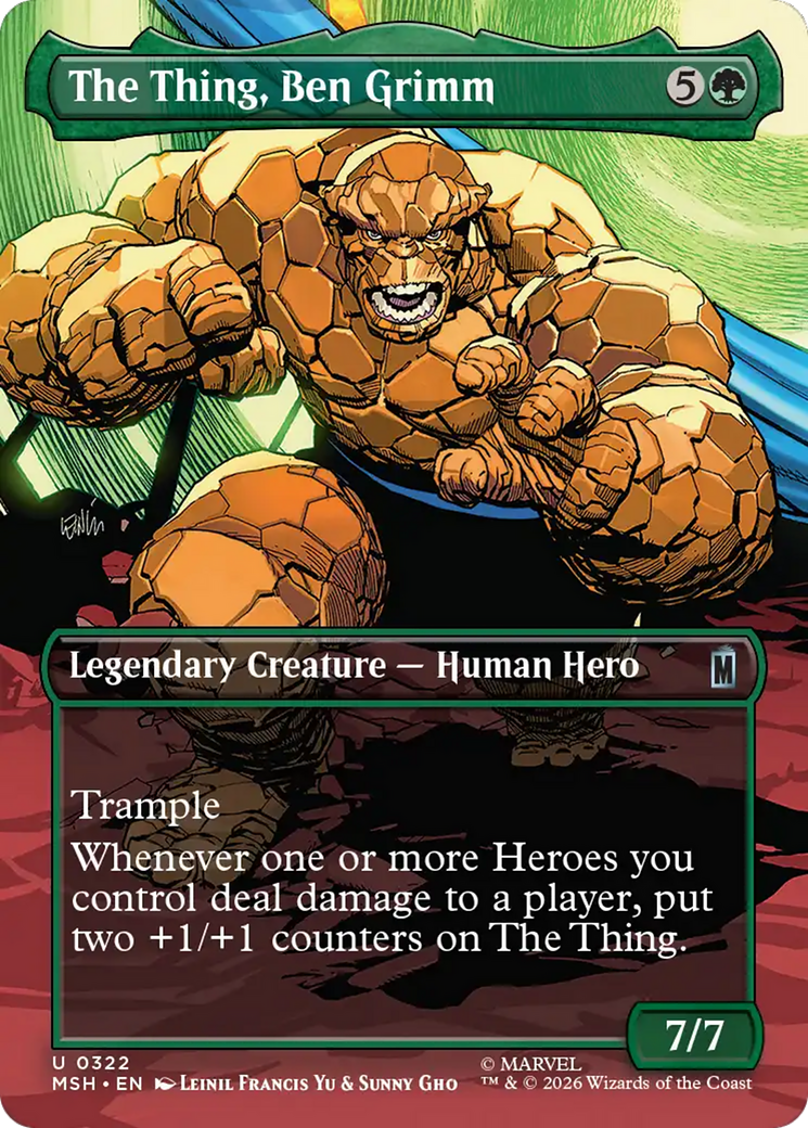 The Thing, Ben Grimm (Borderless) [Marvel Super Heroes] | Deep Dive Games St. Marys