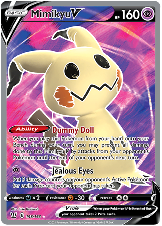 Mimikyu V (148/163) [Sword & Shield: Battle Styles] | Deep Dive Games St. Marys