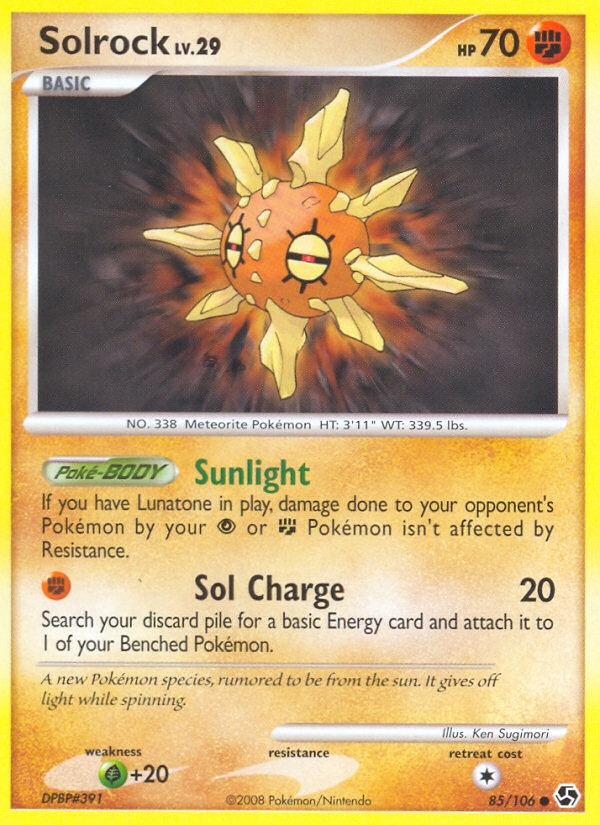 Solrock (85/106) [Diamond & Pearl: Great Encounters] | Deep Dive Games St. Marys