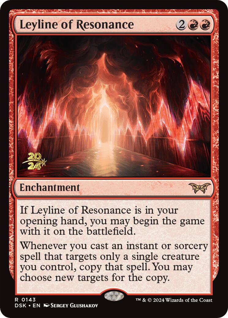 Leyline of Resonance [Duskmourn: House of Horror Prerelease Promos] | Deep Dive Games St. Marys