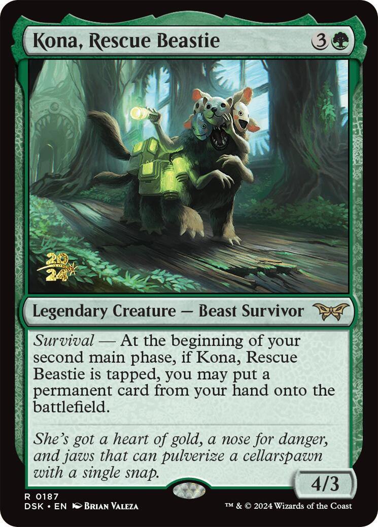 Kona, Rescue Beastie (0187) [Duskmourn: House of Horror Prerelease Promos] | Deep Dive Games St. Marys