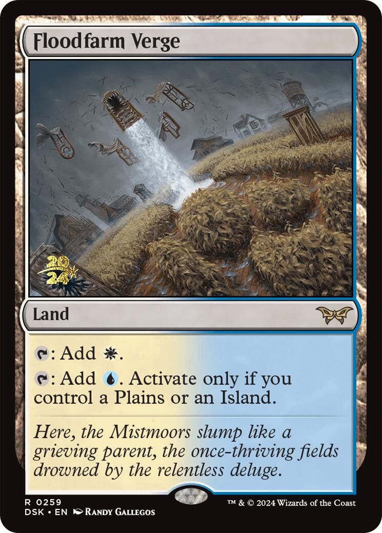 Floodfarm Verge [Duskmourn: House of Horror Prerelease Promos] | Deep Dive Games St. Marys