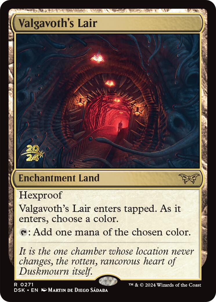 Valgavoth's Lair [Duskmourn: House of Horror Prerelease Promos] | Deep Dive Games St. Marys