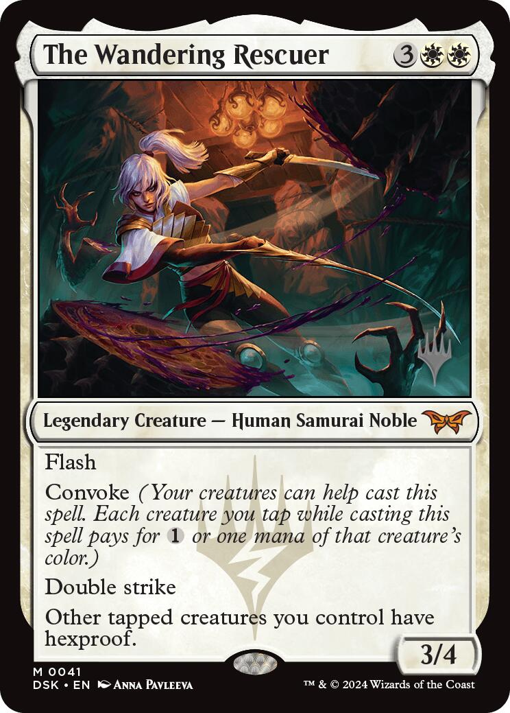The Wandering Rescuer (Promo Pack) [Duskmourn: House of Horror Promos] | Deep Dive Games St. Marys