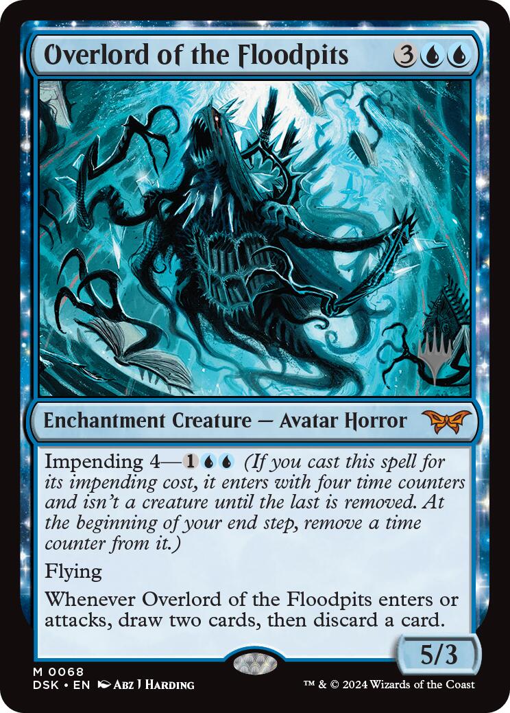 Overlord of the Floodpits (Promo Pack) [Duskmourn: House of Horror Promos] | Deep Dive Games St. Marys