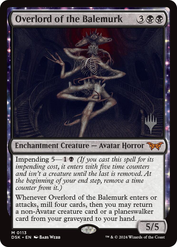 Overlord of the Balemurk (Promo Pack) [Duskmourn: House of Horror Promos] | Deep Dive Games St. Marys