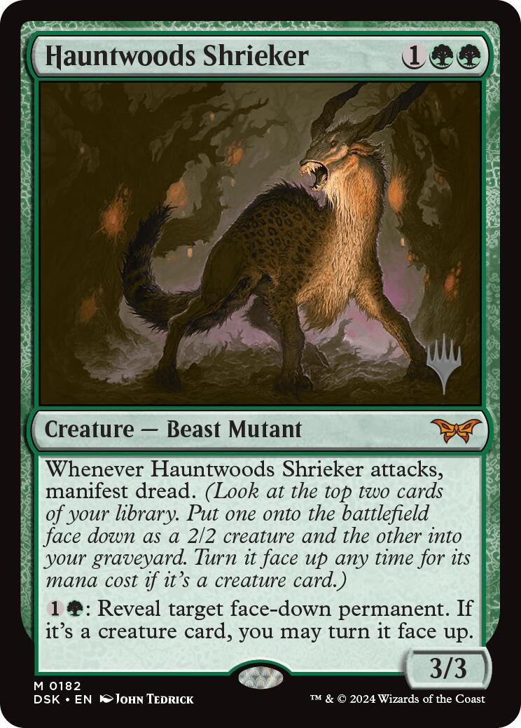 Hauntwoods Shrieker (Promo Pack) [Duskmourn: House of Horror Promos] | Deep Dive Games St. Marys