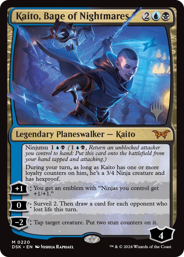 Kaito, Bane of Nightmares (Promo Pack) [Duskmourn: House of Horror Promos] | Deep Dive Games St. Marys