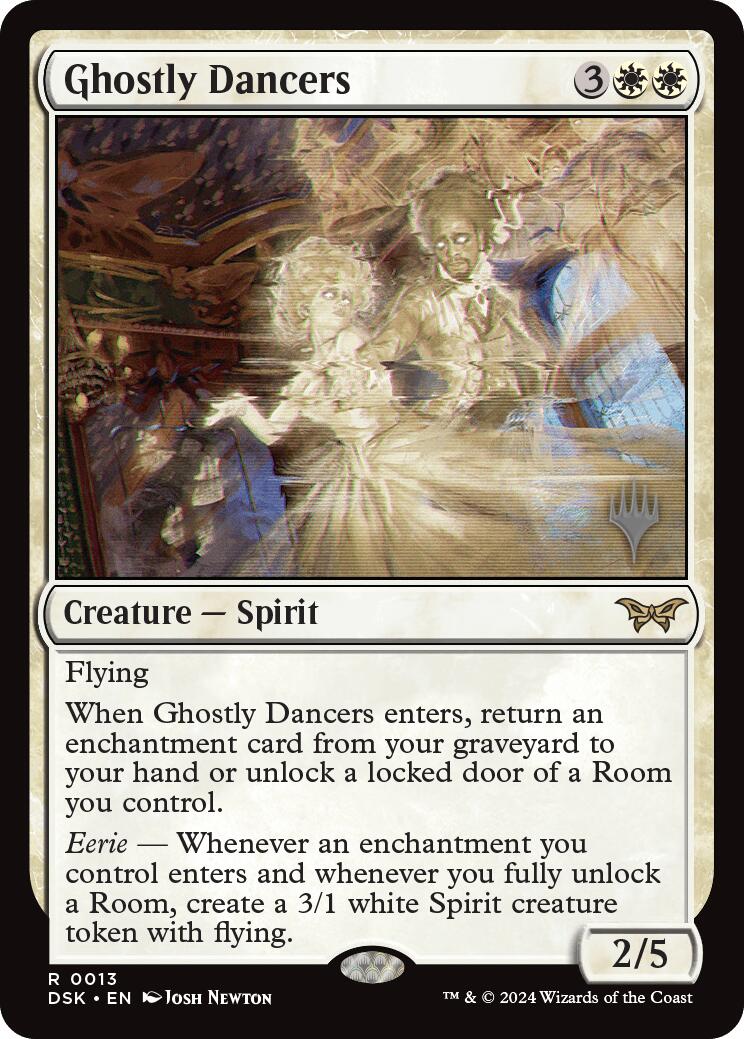 Ghostly Dancers (Promo Pack) [Duskmourn: House of Horror Promos] | Deep Dive Games St. Marys