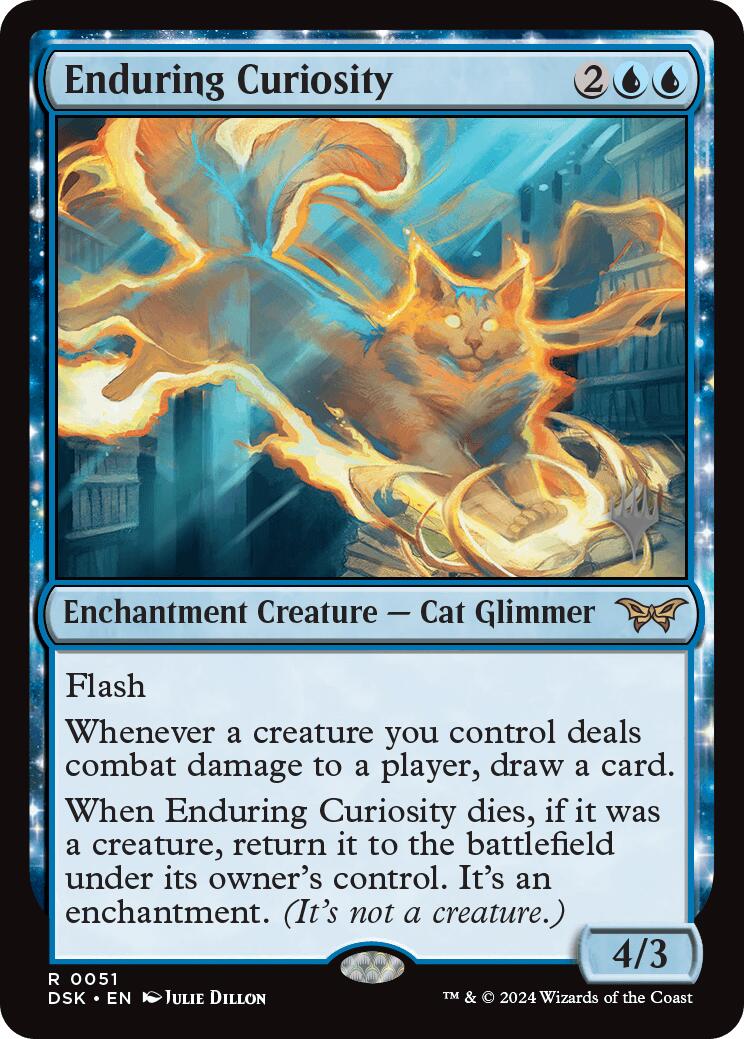 Enduring Curiosity (Promo Pack) [Duskmourn: House of Horror Promos] | Deep Dive Games St. Marys