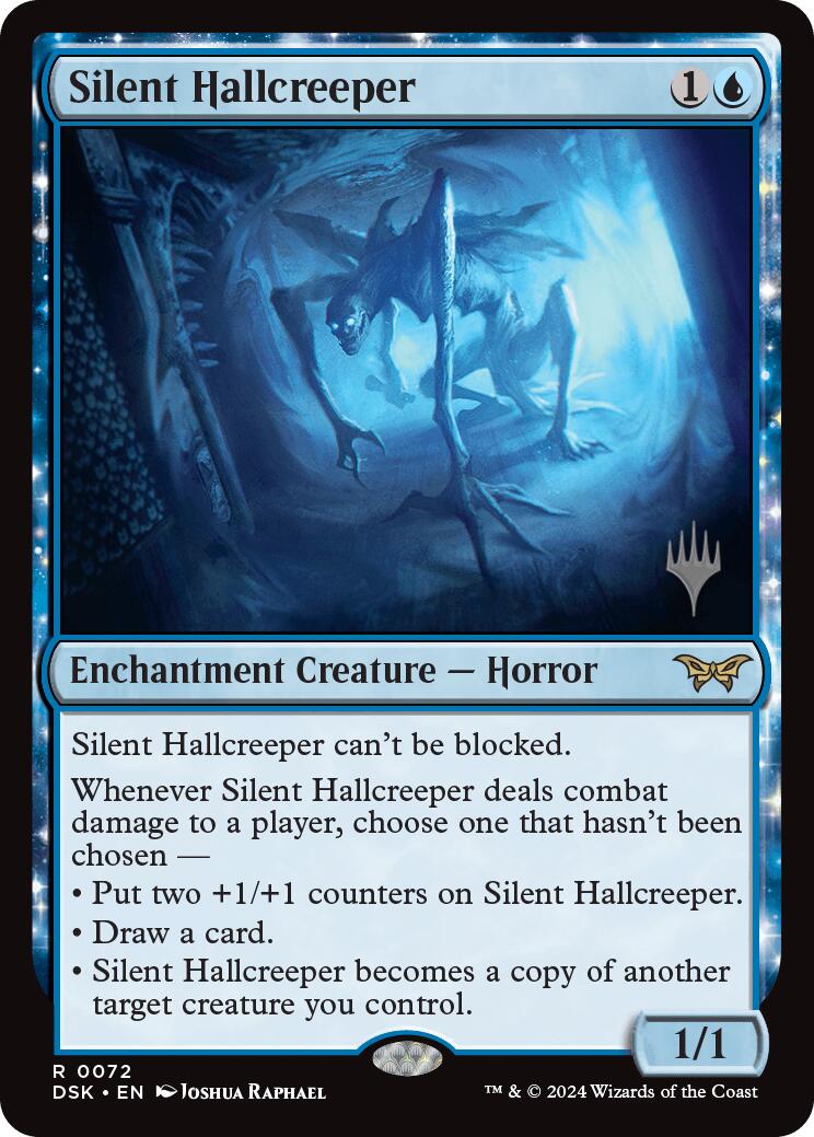 Silent Hallcreeper (Promo Pack) [Duskmourn: House of Horror Promos] | Deep Dive Games St. Marys